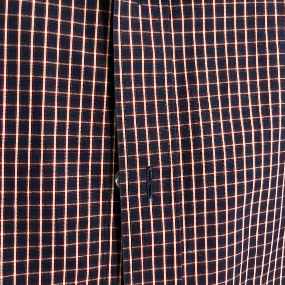 UnTuckit Shirt Men 2XL Red Plaid Preppy Festive Office Neutral Slim Graach 80s - Picture 5 of 12